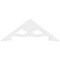 Ekena Millwork Pitch Cornelia Architectural Grade PVC Gable Pediment, 36"W x 13 1/2"H x 1"P (9/12) GPP036X014X100CRN - alternate 2